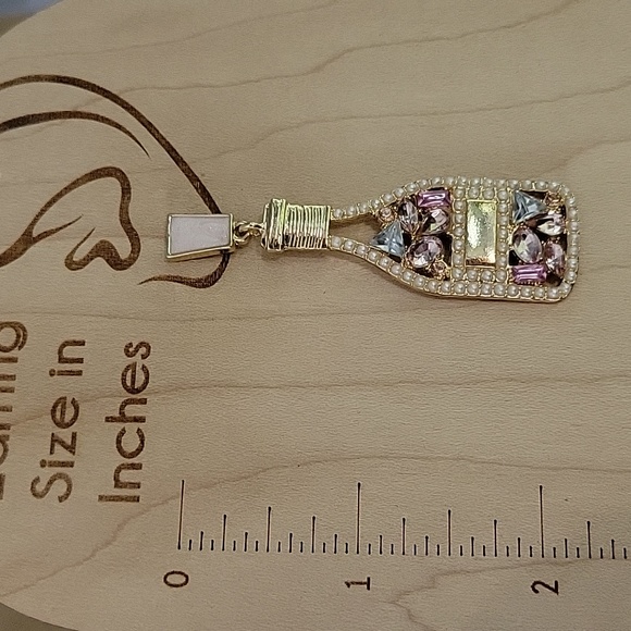 🔥LAST PAIR🔥 Champagne Brunch Crystal Statement Earrings - Picture 3 of 6